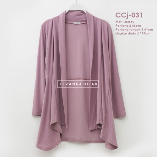 CCj-031 Cardigan jersey Lengan panjang